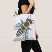 Bag Abeille domestique (simple blanc) - Tote (De près)