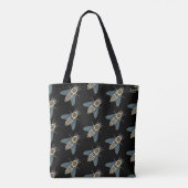 Bag Abeille (motif noir) - Tote (Dos)