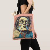 Bag All-Over-Print Medium Tote Bag, 16x16 Seamless (De près)