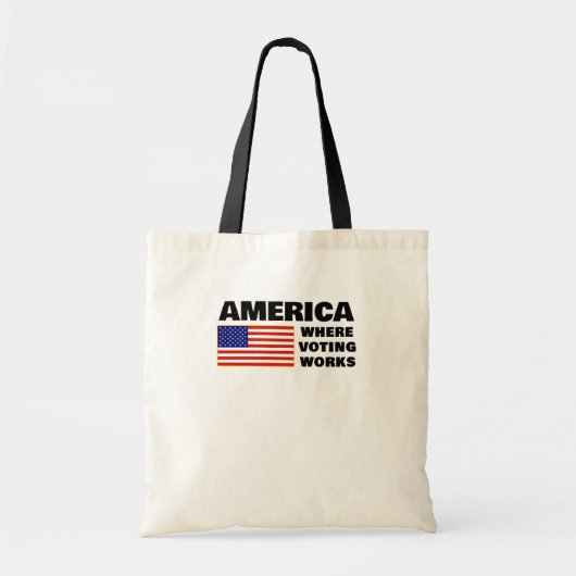 Bag America, Where Voting Works Tote (Devant)