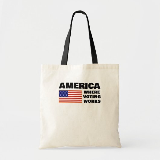 Bag America, Where Voting Works Tote (Devant)