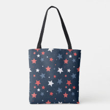 Bag Blue Star Tote Blanc de Playful