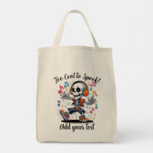 Bag Breakdance Skeleton – Large Halloween Tote (Dos)