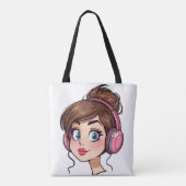 Bag Cartoon Woman Tote (Dos)