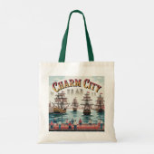 Bag Charm City Calling : Un Tote Illustré (Dos)