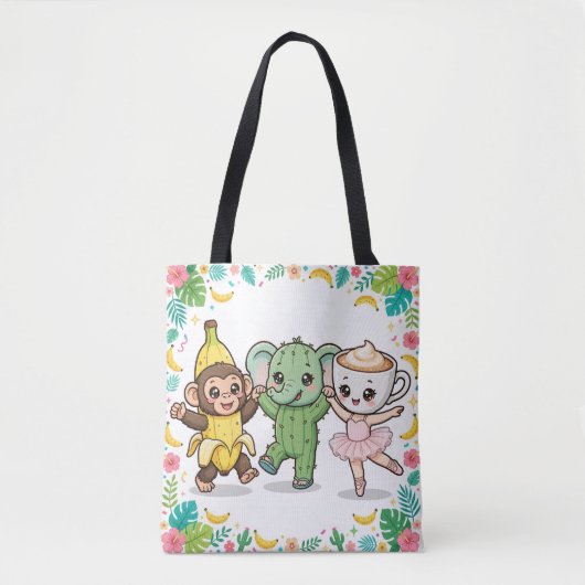 Bag Chimpanzini Bananini Jungle Party Tote (Devant)