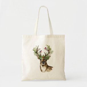 Bag Christmas Tote with Christmas Deer