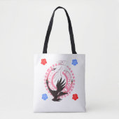Bag Circling Swan Love Romantic Fantasy Art Tote (Devant)
