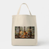 Bag Cozy Rainy Day Squirrel Teacher Appreciation Tote (Dos)