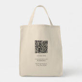 Bag Custom Name & QR Code Business Tote (Dos)