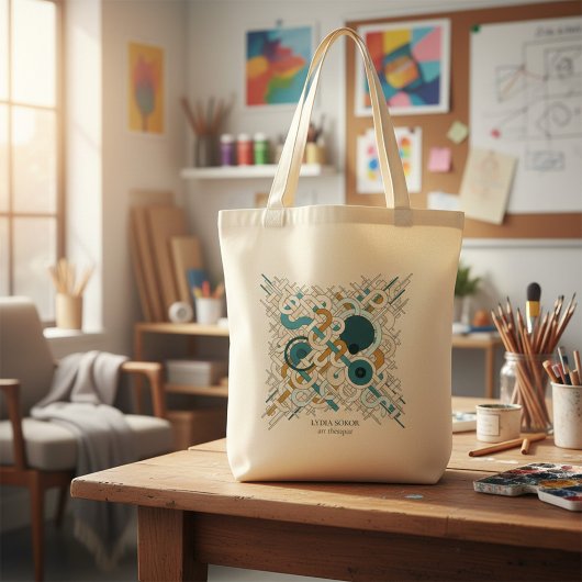 Bag Custom Name & QR Code Business Tote