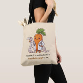 Bag Dr. Carrot ECG Mountain Range Funny Medical Tote (De près)