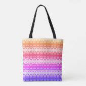 Bag Earth Grid Rainbow Summer Tote (Dos)