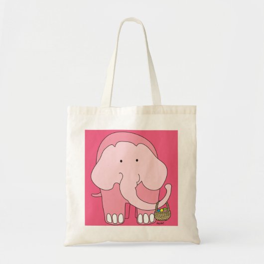 Bag Easter Elephant Egg Basket Tote (Devant)