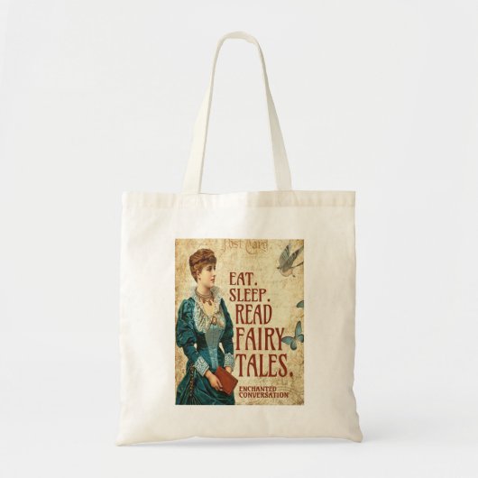 Bag EAT. SLEEP. READ FAIRY TALES Tote (Devant)