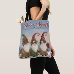Bag Elfes vintages Joyeux et brillant Tote