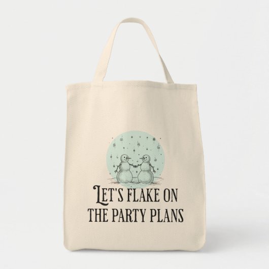 Bag Flake on party plans funny snowman tote gift (Devant)