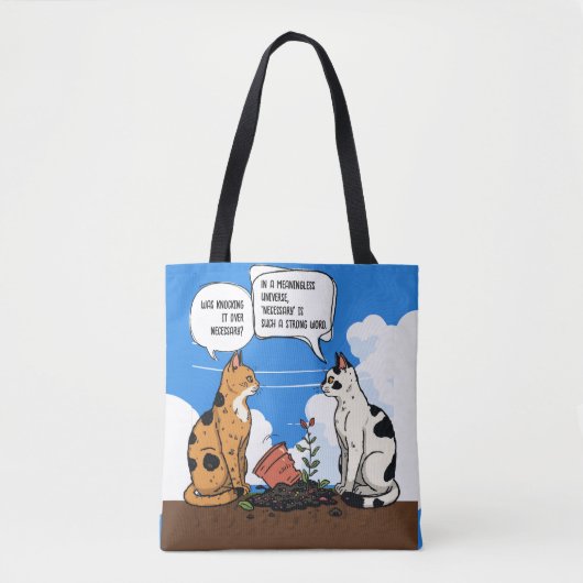 Bag Funny Cat Quote Witty Cat Lover Tote (Devant)
