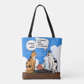Bag Funny Cat Quote Witty Cat Lover Tote (Dos)
