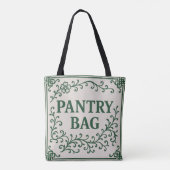 BAG "GREEN PANTRY BAG" - CHINOISERIE TOTE  (Dos)