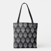 Bag Hibou (motif noir) - Tote (Dos)