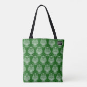 Bag Hibou (motif vert foncé) - Tote (Dos)