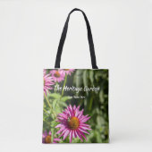 Bag Honeybee & Pink Coneflower Eco-Friendly Tote (Devant)