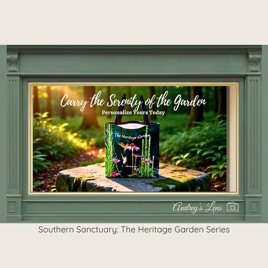 Bag Hummingbird & Pink Coneflower Botanical Tote