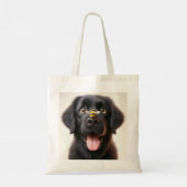 Bag Image de chien joueur Tote (Dos)