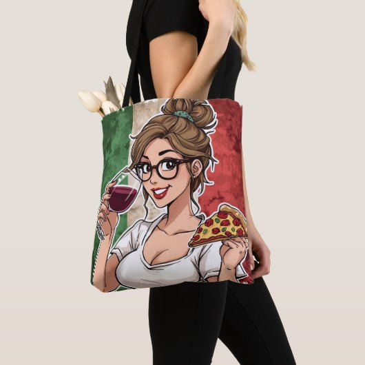Bag Italian Themed Tote (De près)