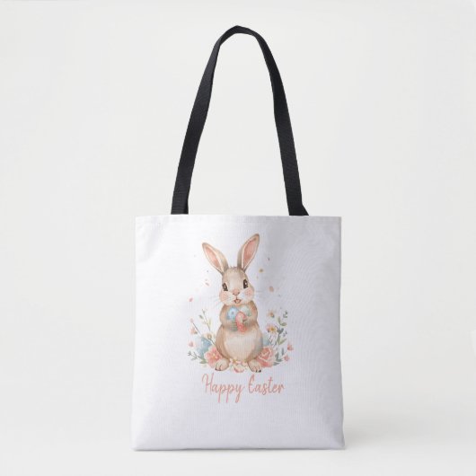 Bag Kids Bunny Easter Egg Hunt Tote Bag. (Devant)