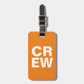 BAG-LABEL - CREW BAGAGELABEL (Voorkant verticaal)