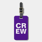 BAG-LABEL - CREW BAGAGELABEL (Voorkant verticaal)