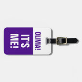 BAG LABEL -<Custom name>Ik ben het! Bagagelabel (Voorkant horizontaal)