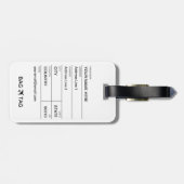 BAG-LABEL - Kapitein Stripes Bagagelabel (Achterkant horizontaal)