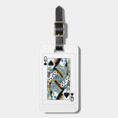 BAG-LABEL - koningin van de schoppen Bagagelabel (Voorkant verticaal)