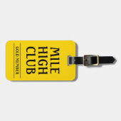 BAG LABEL - Mile High Club - Gold Member Bagagelabel (Voorkant horizontaal)