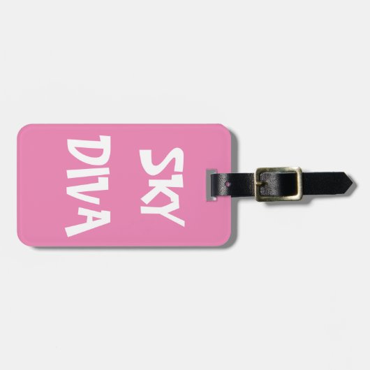 BAG LABEL - Sky Diva Bagagelabel (Voorkant horizontaal)