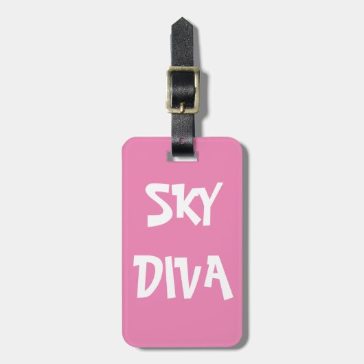 BAG LABEL - Sky Diva Bagagelabel (Voorkant verticaal)