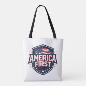 Bag L'Amérique d'abord - Tote (Dos)