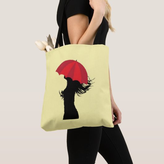 Bag Le Tote du parapluie rouge (De près)