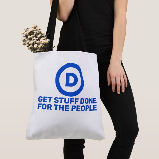 Bag Les Démocrates Font Des Choses Pour Le Peuple Tote (De près)