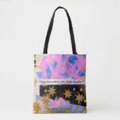Bag Light Begins – Modern Art Tote (Devant)