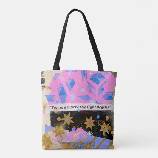 Bag Light Begins – Modern Art Tote (Dos)