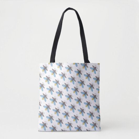 Bag Luciole (motif blanc) - Tote (Devant)