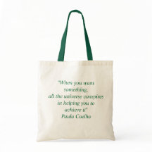 Bag met Paulo Coelho Quote