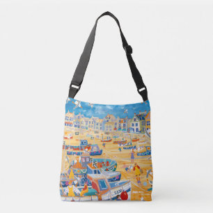 Bag met St Ives, Cornwall van kunstenaar John Dyer Crossbody Tas