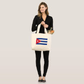 Bag met vlag Cuba Grote Tote Bag (Voorkant (model))