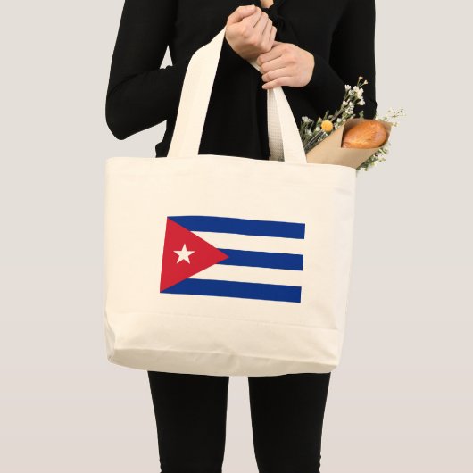 Bag met vlag Cuba Grote Tote Bag (Voorkant (product))