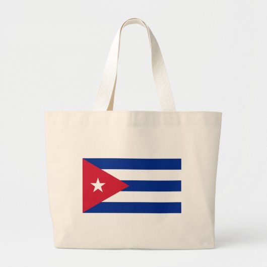 Bag met vlag Cuba Grote Tote Bag (Voorkant)